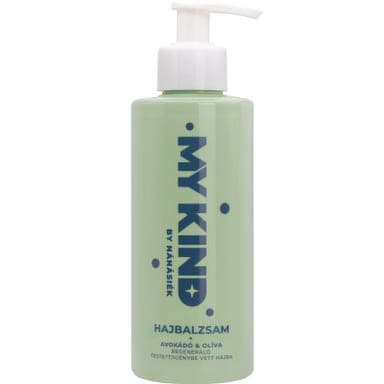 Mykind regeneráló hajkondicionáló avokádóval és olivával festett vagy erősen igénybe vett, töredezett hajra - 250 ml