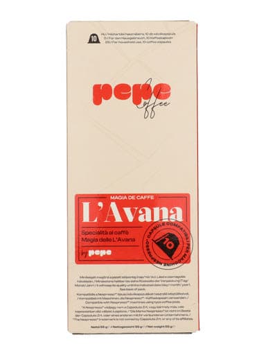 Pepe Coffee L'Avana Nespresso kávékapszula dohány ízű - 50 g