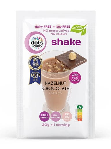 DotsDiet mogyorós-csokoládé izű shake - 30 g