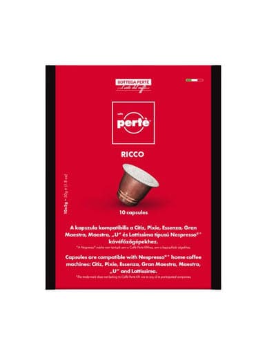 Caffe Perte Nespresso Premium Ricco kapszulás kávé - 10 db