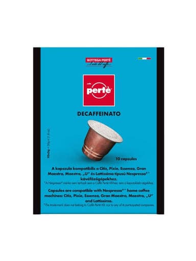 Caffe Perte Nespresso koffeinmentes kapszulás kávé - 10 db