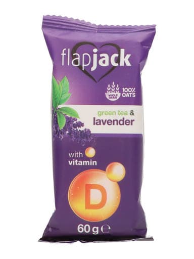 Flapjack zabszelet citrom-levendula-zöld tea D-vitaminnal - 60 g