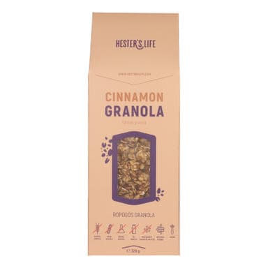 Hesters Life fahéjas granola - 320 g