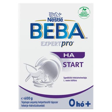 Beba Expertpro HA Start tejalapú anyatej-helyettesítő tápszer fehérje-hidrolizátumból 0 hónapos kortól - 600 g