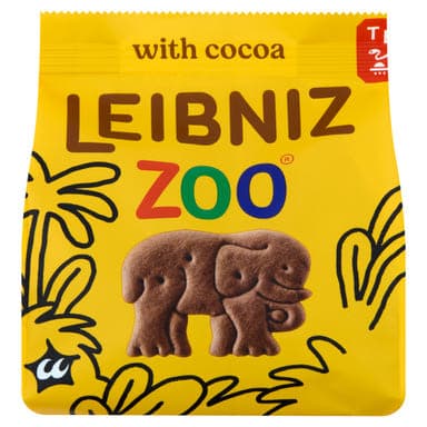Leibniz Zoo állatfigurás kakaós keksz - 100 g