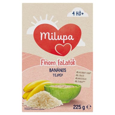 Milupa Finom falatok tejpép banános 4 hónapos kortól - 225 g