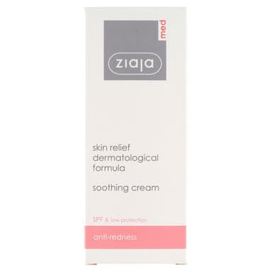 Ziaja Med nyugtató arckrém kivörösödött, kitágult hajszáleres bőrre - 50 ml