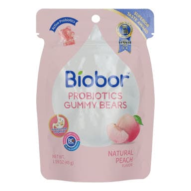 Biobor probiotikus gumicukor őszibarack izű - 45 g