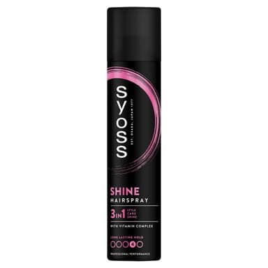 Syoss Shine & Hold- Fény & Tartás hajlakk - 300 ml