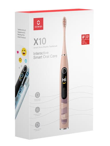 Oclean X10 elektromos fogkefe /rózsaszín - 1 db