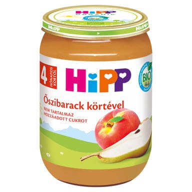 Hipp Bébiétel Oszibarack- Körte Ízesítéssel 4 Hónapos Kortól - 190 g