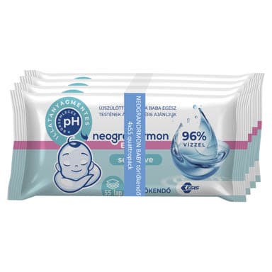 Neogranormon Sensitive Törlőkendő Érzékeny Bőrre - 4x55 db