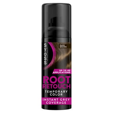 Syoss Root Retoucher Lenövést Elfedő hajszínező spray sötétbarna - 120 ml