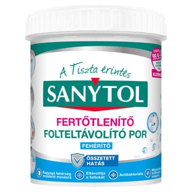 Sanytol Fertőtlenítő Folteltávolító Fehér Textíliához Por - 450 g