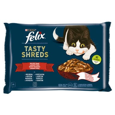 Felix shreds házias válogatás szószban macskáknak 4*80 g - 320 g