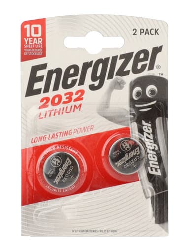 Energizer CR2032 lithium elem - 2 db