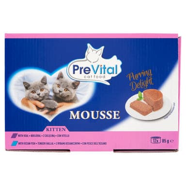 Prevital vegyes konzerv mousse kölyök macskáknak 12x85 g - 1020 g