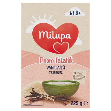 Milupa Finom falatok tejberizs vaníliaízű 6 hónapos kortól - 225 g