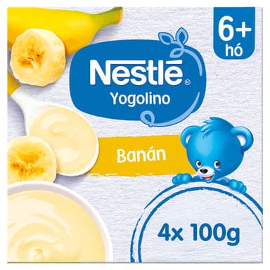 Nestle Yogolino 6 hónapos kortól banános 4*100g - 400 g