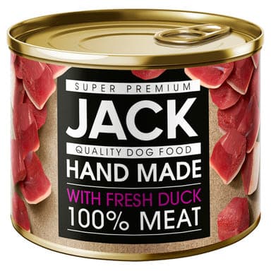Jack Super Premium teljes értékű állateledel felnőtt kutyák számára kacsahússal - 200 g