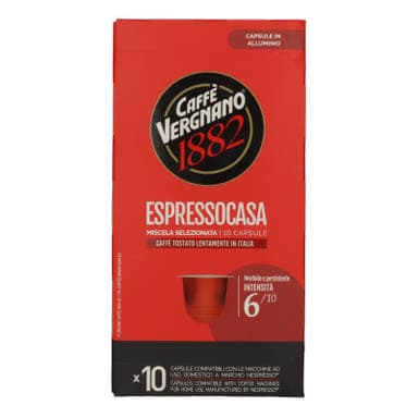 Vergnano Espressocasa Nespresso kompatibilis kapszula - 55 g