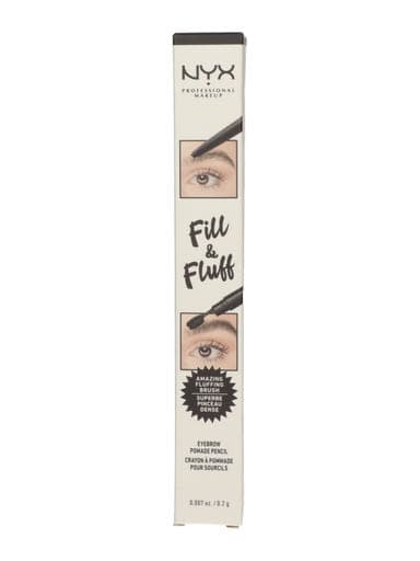 NYX Professional Makeup Fill & Fluff Eyebrow Pomade Pencil szemöldök ceruza /Fluff Black - 1 db