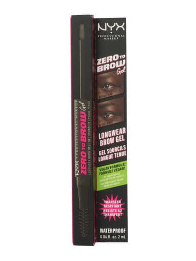 NYX Professional Makeup Zero To Brow szemöldök gél /black - 1 db