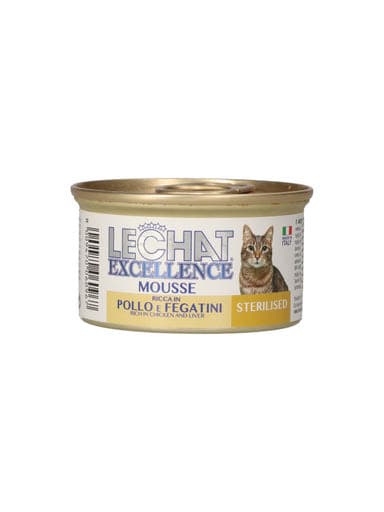 Lechat konzerv steril macskáknak,csirkével és májjal - 85 g