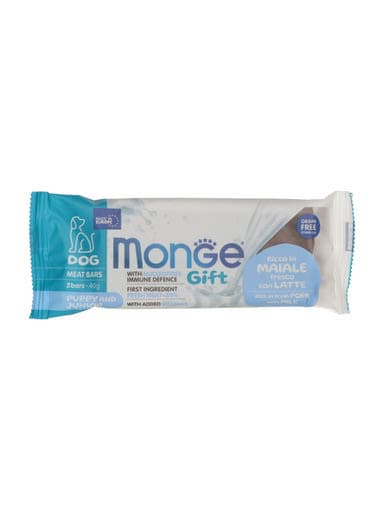 Monge Gift Junior jutalomfalat kutyáknak sertéssel - 40 g