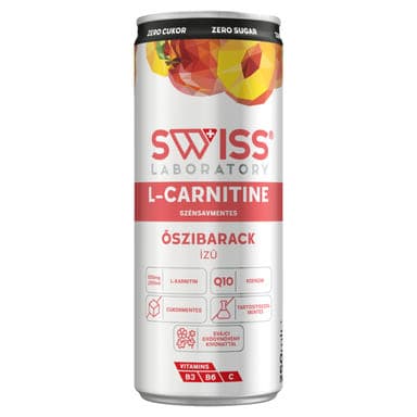 Swiss Laboratory Zero őszibarack ízű szénsavmentes ital - 250 ml