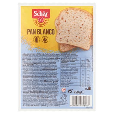 Schaer Pan Blanco gluténmentes szeletelt kenyér - 250 g