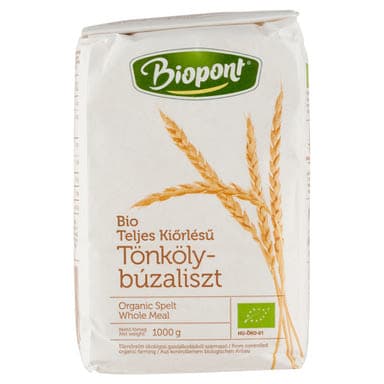 Biopont bio tönkölybúzaliszt teljes kiörlésű (TGL-300) - 1 kg