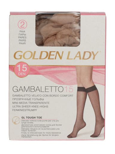 Golden Lady Gambaletto térdfix 15 Den Melon - 2 db