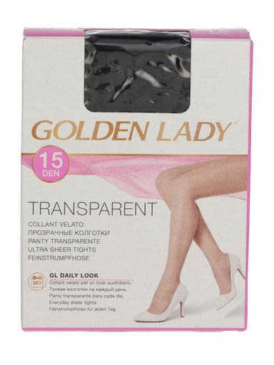 Golden Lady Transparent harisnyanadrág 15 Den fekete - 1 db