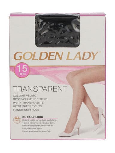 Golden Lady Transparent harisnyanadrág 15 Den fekete M - 1 db