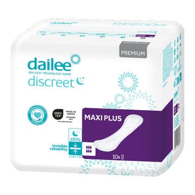 Dailee Discreet Premium Slim Maxi Plus inkontinencia betét - 10 db