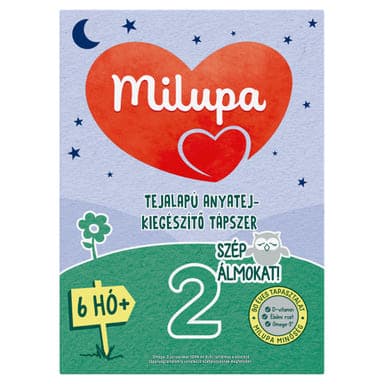 Milupa 2 Szép álmokat tejalapú anyatej-kiegészítő tápszer 6 hónapos kortól - 500 g
