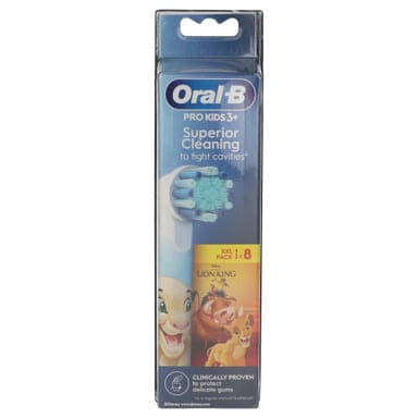 Oral Kids EB10S-8 elekromos fogkefe pótfej - 8 db