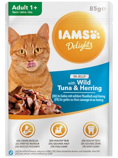 IAMS Advenced Nutrition alutasak macskáknak tonhallal és heringgel - 85 g
