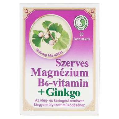 Dr.Chen Patika Magnézium B6-Vitamin+ Ginkgo Forte Tabletta - 30 db