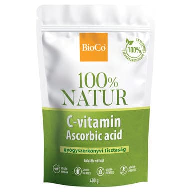 BioCo 100% Natur C-vitamin étrend-kiegészítő por - 400 g