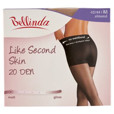 Bellinda Like Second harisnya 20Den almond, M-es méret - 1 db