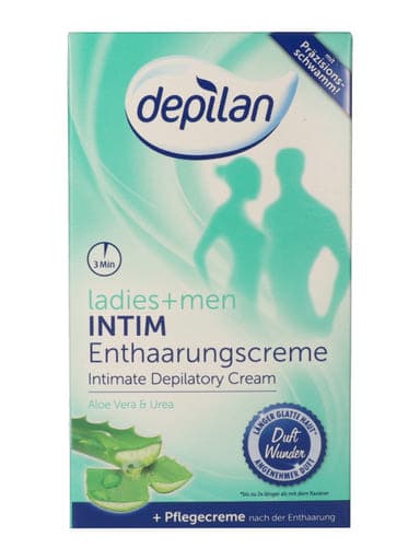 Depilan Intim szőrtelenítő készlet (intim szőrtelenítő krém 75ml +bőrápoló krém 30ml) - 1 db