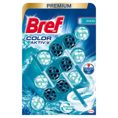 Bref Turquoise Aktiv WC illatosító (3x50g) - 150 g