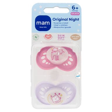 MAM Original Night szilikon alvócumi 6 hónapos kortól - 2 db
