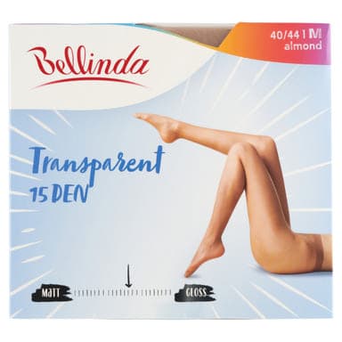 Bellinda Transparent 15 Den Almond M Harisnya - 1 db