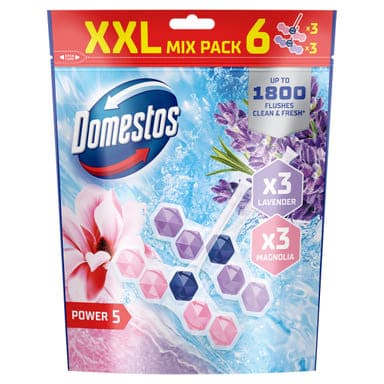 Domestos Power5 Magno/Levander WC illatosító 6x50 g - 300 g