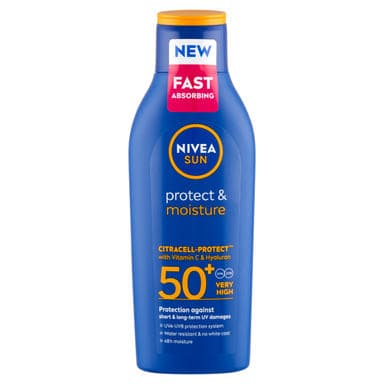 NIVEA SUN Protect & Moisture hidratáló naptej FF50+ - 200 ml