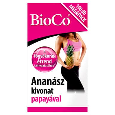 BioCo tabletta ananász és papaya kivonattal megapack - 100 db
