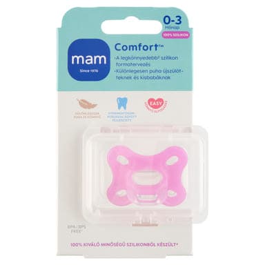 MAM Comfort 100% szilikon játszócumi 0-3 hónapos korig - 1 db